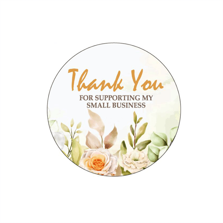 Thank You Labels Gold 1.5"