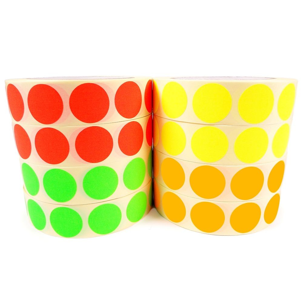 Fluorescent Coded 1"