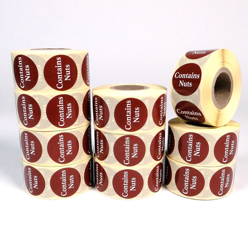 Contains Nuts Labels