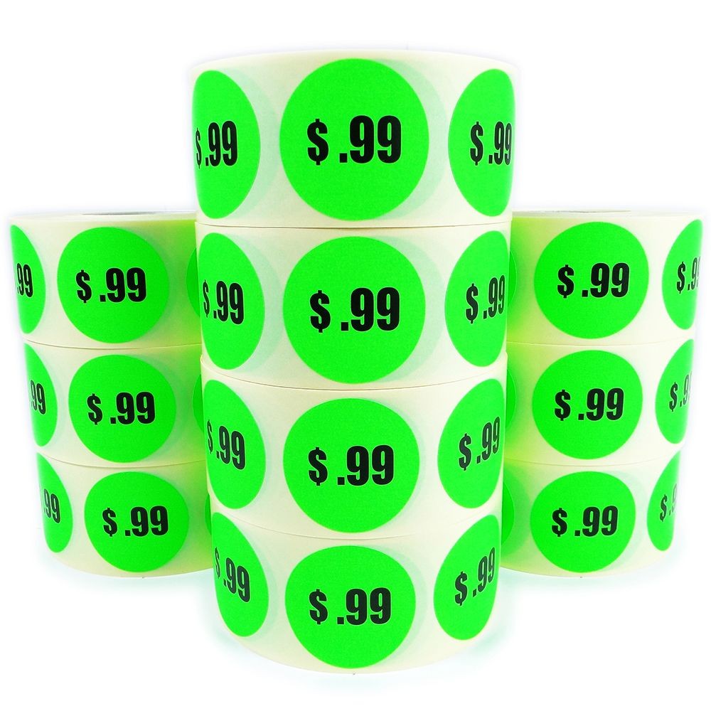 $0.99 Price Labels - 1.5"