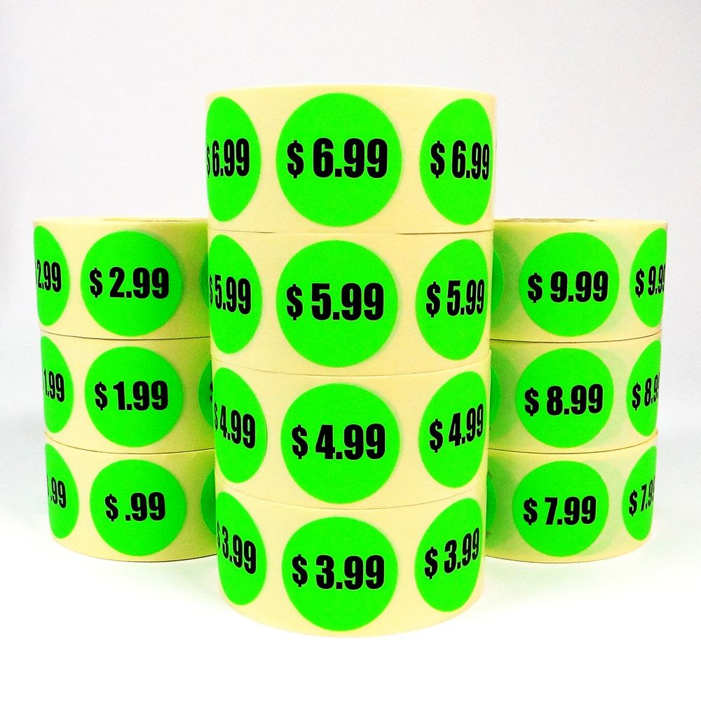 Price Labels 1 Inch